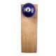 Navy Blue Round Ceramic Wooden Door Stopper